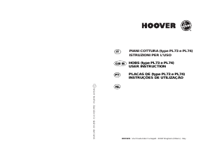 Manual Hoover HGQ 7554 XGH Placa