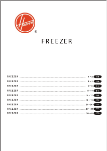 Manual Hoover HUA 2000 Freezer