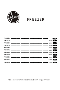 Manual Hoover HFZE 5485 WE Freezer