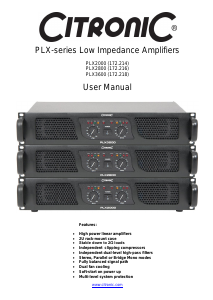 Handleiding Citronic PLX2800 Versterker