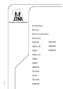 Mode d’emploi ETNA T007V Table de cuisson