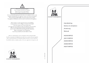 Handleiding ETNA A096VWRVS Kookplaat