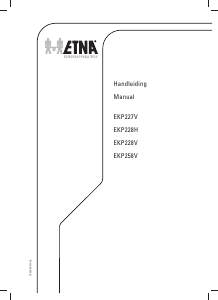 Handleiding ETNA EKP227V Kookplaat