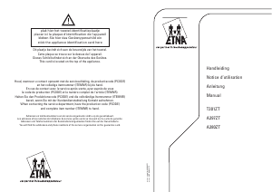 Mode d’emploi ETNA A380ZT Table de cuisson