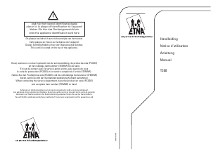 Handleiding ETNA T300 Kookplaat