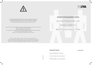 Manual ETNA SM344RVS Microwave