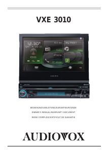 Handleiding Audiovox VXE 3010 Autoradio