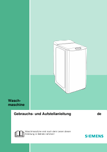 Bedienungsanleitung Siemens WP12T542 Waschmaschine