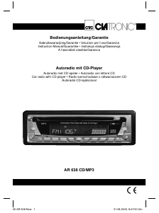 Manual Clatronic AR 638 Car Radio