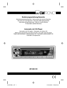 Manual Clatronic AR 686 Car Radio