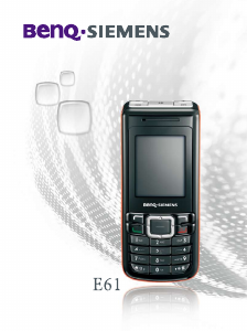 Handleiding BenQ-Siemens E61 Mobiele telefoon