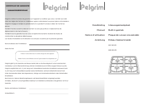 Handleiding Pelgrim GKV125 Kookplaat