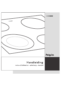 Handleiding Pelgrim CKB840ONY Kookplaat