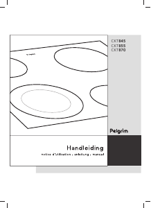 Handleiding Pelgrim CKT845 Kookplaat