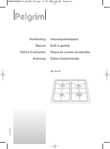 Handleiding Pelgrim GKV107 Kookplaat