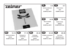 Manual Zelmer 34Z019 Cântar