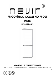 Manual de uso Nevir NVR-4372 CNFS Frigorífico combinado