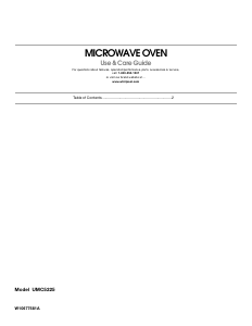 Manual Maytag UMC5225DW Microwave