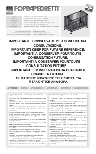 Manual de uso Foppapedretti Raffi Cuna