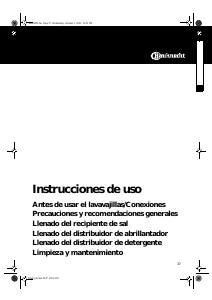 Manual de uso Bauknecht GCXK 5521/1 Lavavajillas