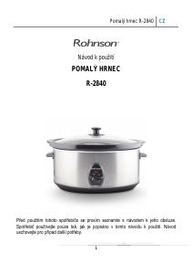 Manuál Rohnson R-2840 Víceúčelový vařič