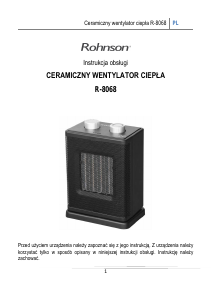 Instrukcja Rohnson R-8068 Ogrzewacz