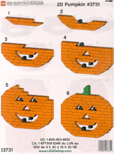 Manual Lego set 3731 Seasonal Halloween Pumpkin