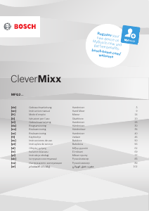 Manual Bosch MFQ2620G CleverMixx Hand Mixer