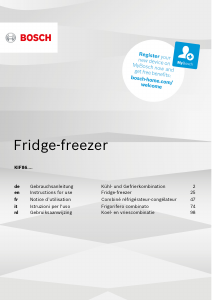 Manual Bosch KIF86PF30 Fridge-Freezer