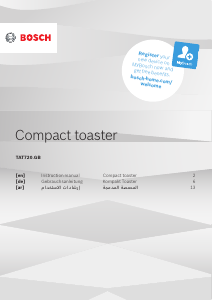 Manual Bosch TAT7201GB Toaster