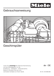 Bedienungsanleitung Miele G 2355 Geschirrspüler