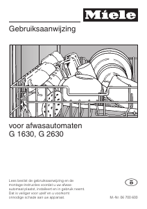 Handleiding Miele G 1630 SC Vaatwasser