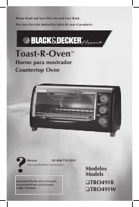 Handleiding Black and Decker TRO491W Oven