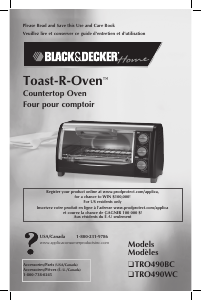 Manual Black and Decker TRO490BC Oven