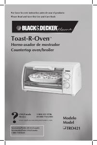 Manual de uso Black and Decker TRO421 Horno