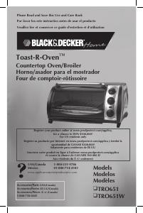 Manual de uso Black and Decker TRO651 Horno