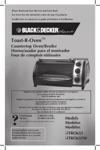 Manual de uso Black and Decker TRO651W Horno