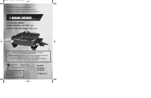 Manual de uso Black and Decker SKG110 Sartén