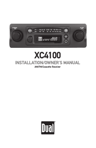 Manual Dual XC4100 Car Radio