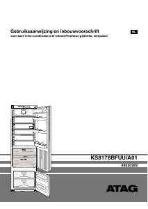 Handleiding ATAG KS8178BF Koel-vries combinatie