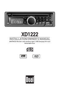Manual Dual XD1222 Car Radio