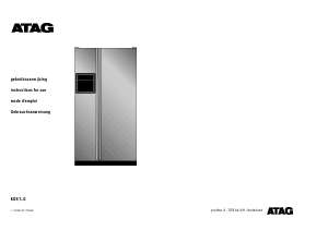 Manual ATAG KD700G Fridge-Freezer