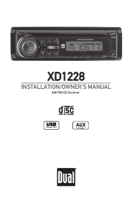 Manual Dual XD1228 Car Radio