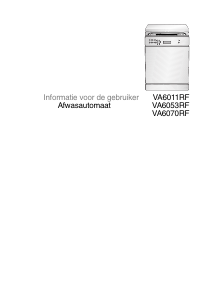 Handleiding ATAG VA6011RF Vaatwasser