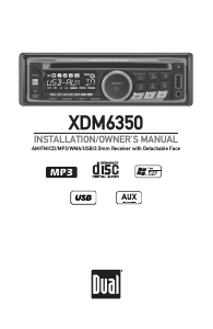 Manual Dual XDM6350 Car Radio