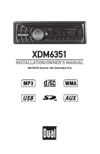 Manual Dual XDM6351 Car Radio