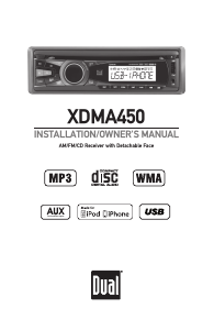 Manual Dual XDMA450 Car Radio