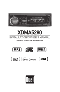 Manual Dual XDMA5280 Car Radio