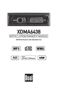 Manual Dual XDMA6438 Car Radio