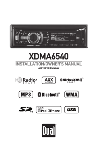 Manual Dual XDMA6540 Car Radio